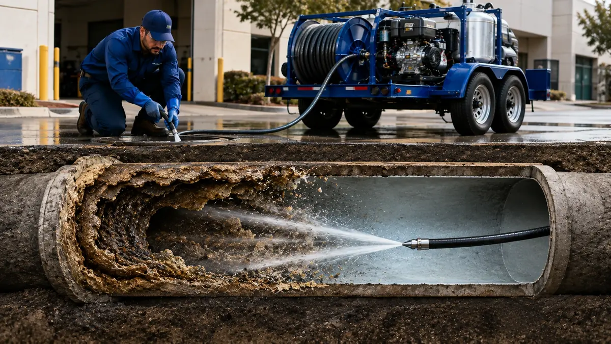 Sewer Pipe Descaling in Brea